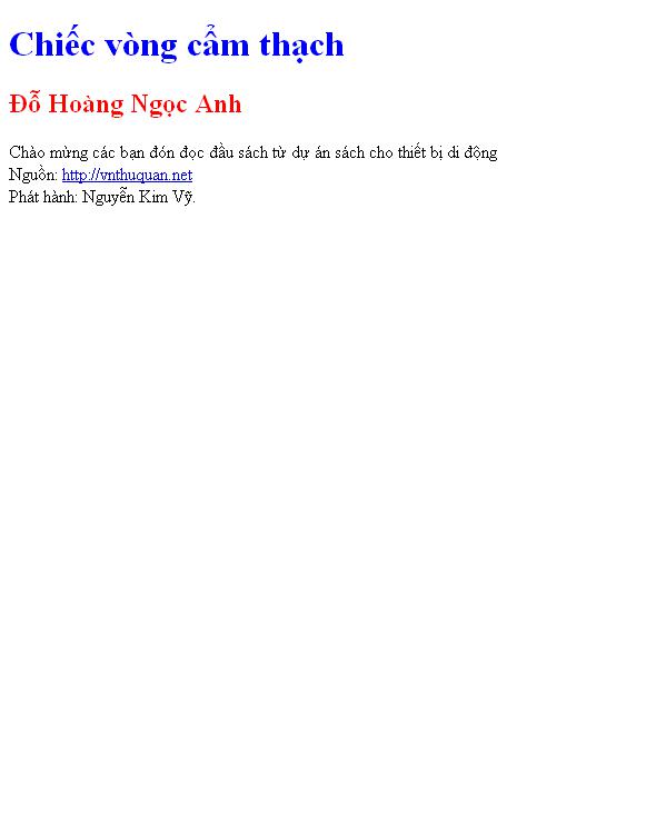 Chiếc vòng cẩm thạch