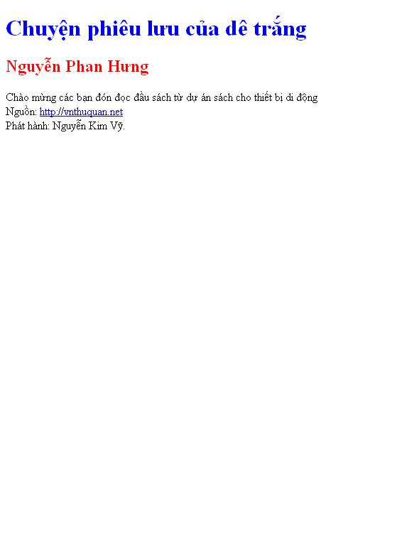 Chuyện phiêu lưu của dê trắng