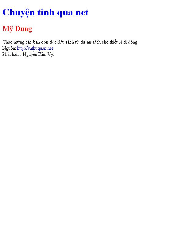 Chuyện tình qua net