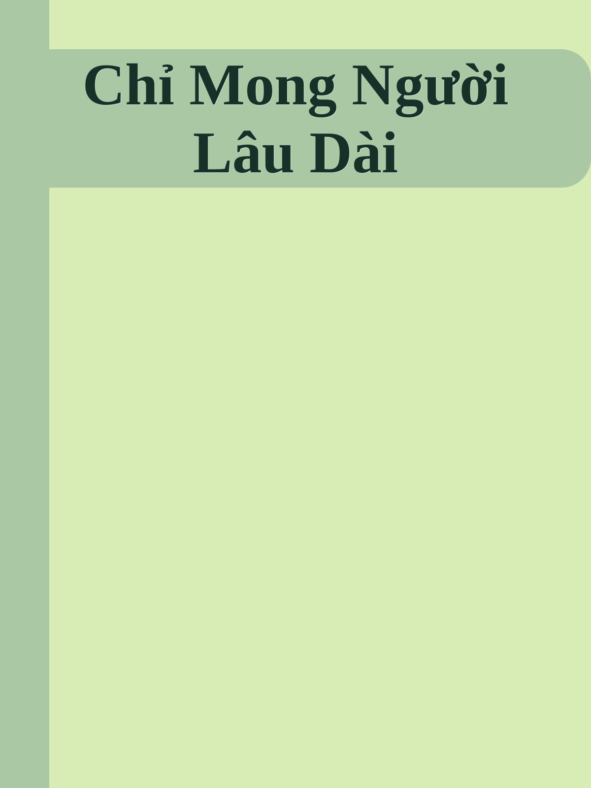 Chỉ Mong Người Lâu Dài
