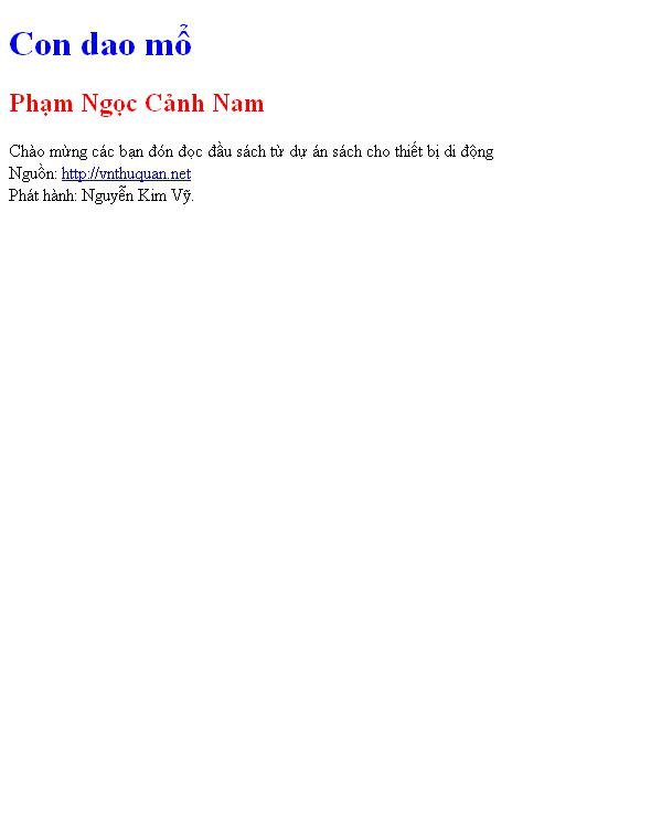 Con dao mổ