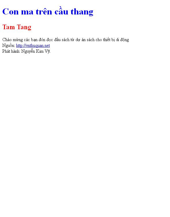 Con ma trên cầu thang