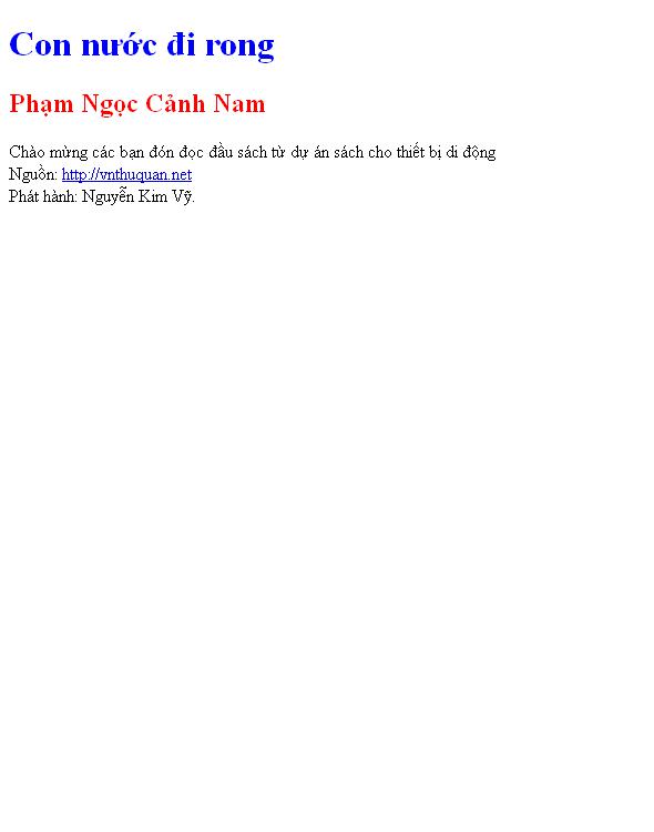 Con nước đi rong