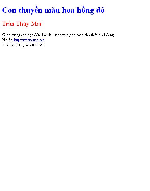 Con thuyền màu hoa hồng đỏ