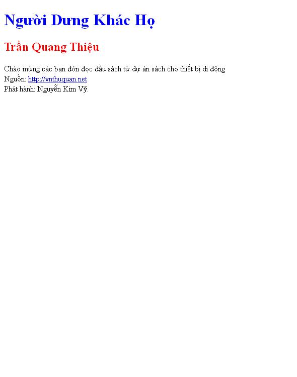 Người Dưng Khác Họ
