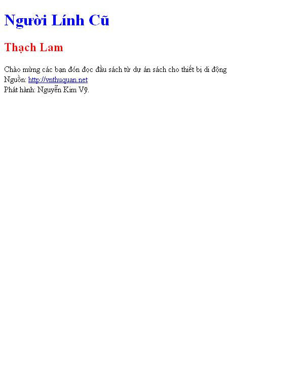 Người Lính Cũ