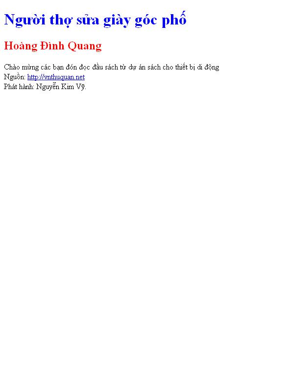 Người thợ sửa giày góc phố