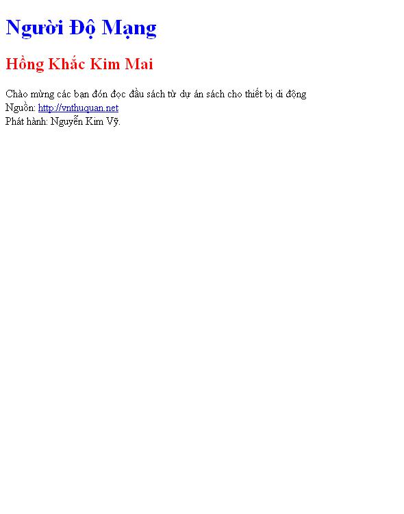 Người Độ Mạng
