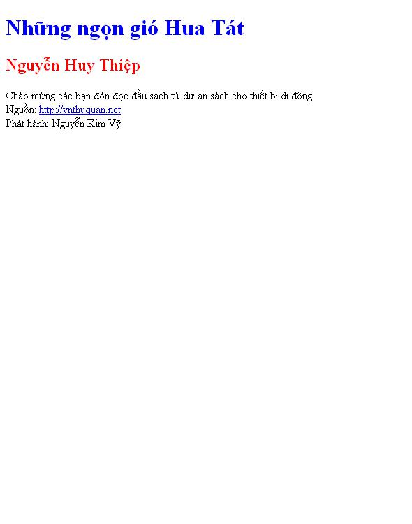 Những ngọn gió Hua Tát