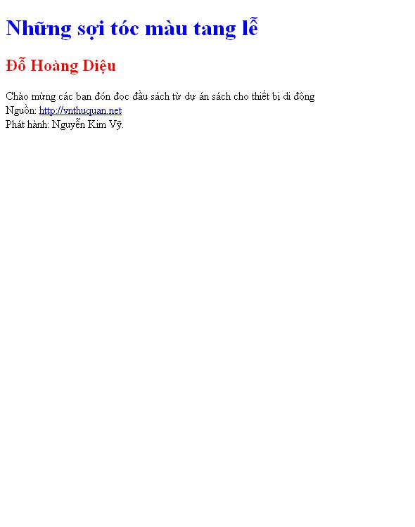 Những sợi tóc màu tang lễ