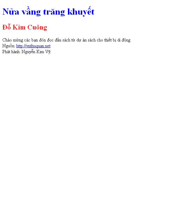 Nửa vầng trăng khuyết