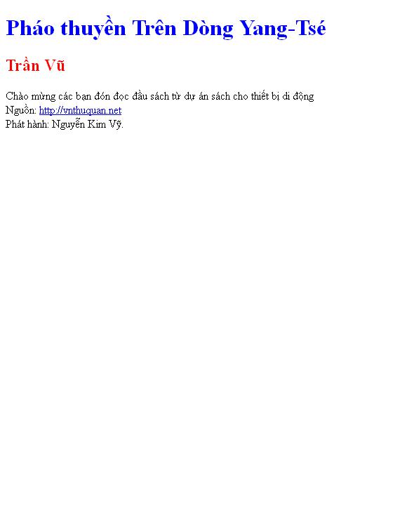 Pháo thuyền Trên Dòng Yang-Tsé