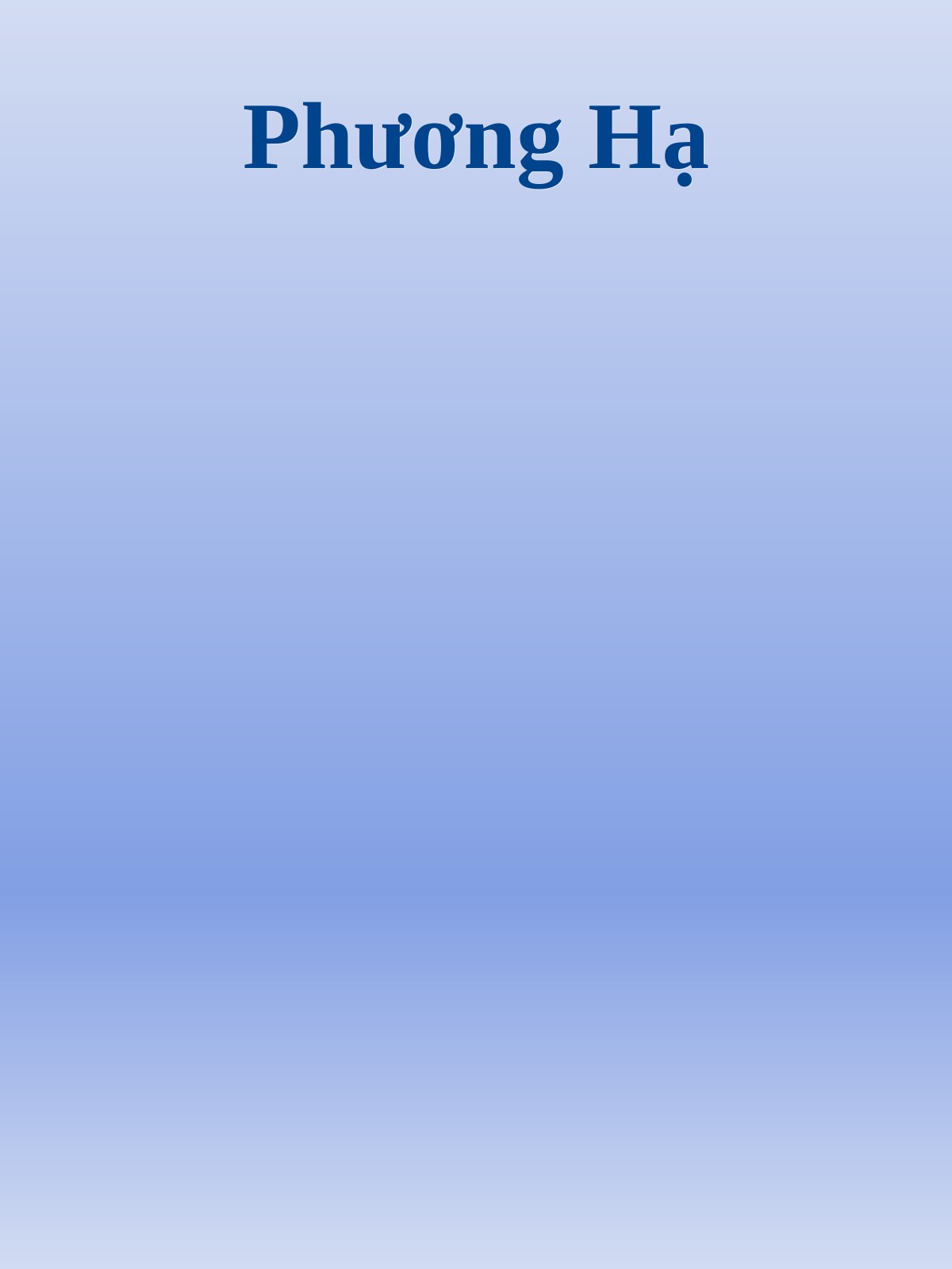 Phương Hạ
