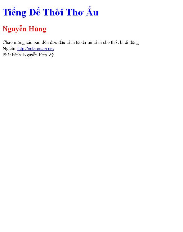 Tiếng Dế Thời Thơ Ấu