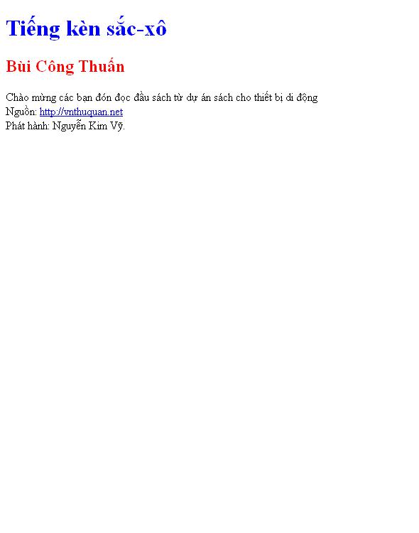Tiếng kèn sắc-xô