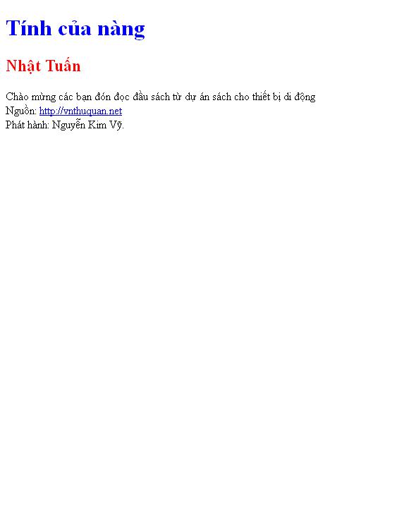Tính của nàng
