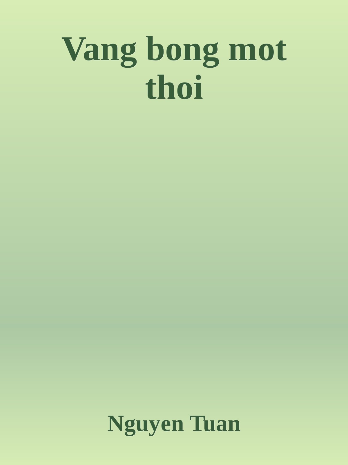 Vang bong mot thoi