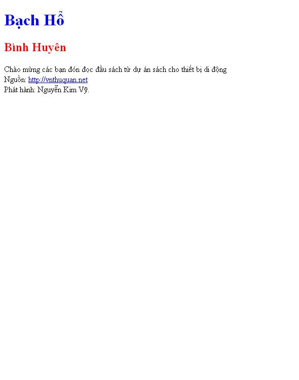 Bạch Hổ