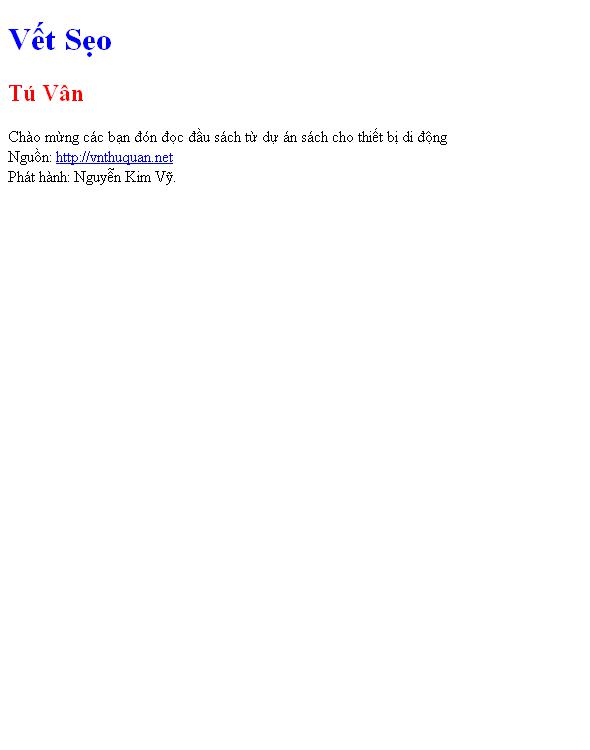 Vết Sẹo