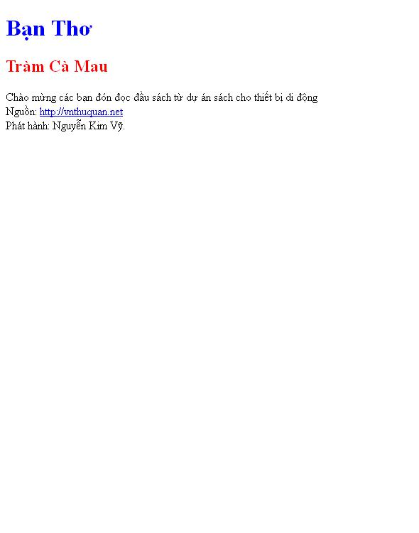 Bạn Thơ