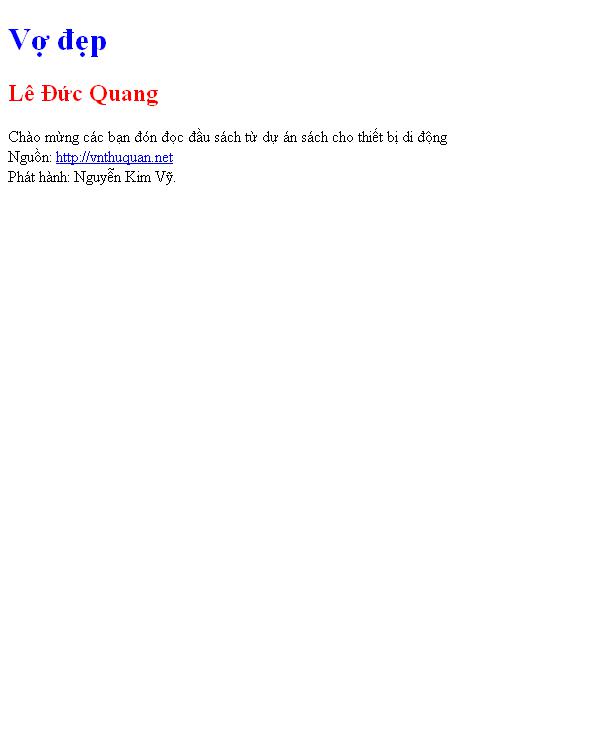 Vợ đẹp