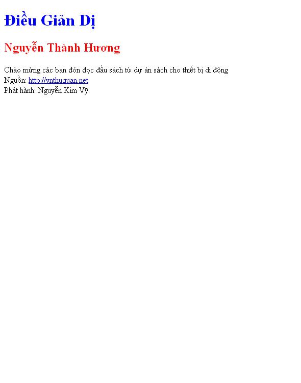 Điều Giản Dị