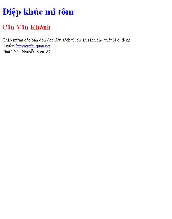 Điệp khúc mì tôm