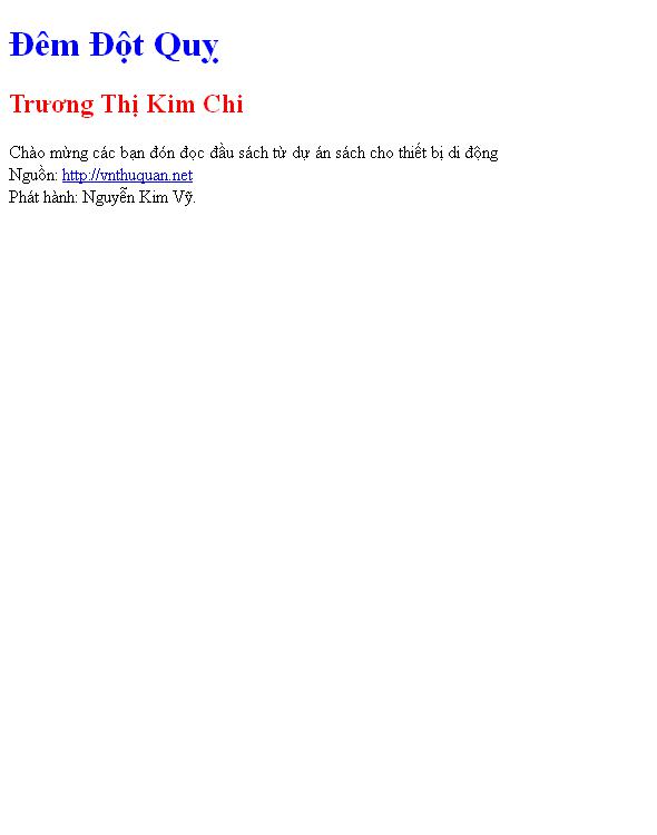 Đêm Đột Quỵ