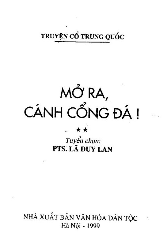 Truyện Cổ Trung Quốc Tập 2: Mở Ra Cánh Cổng Đá!