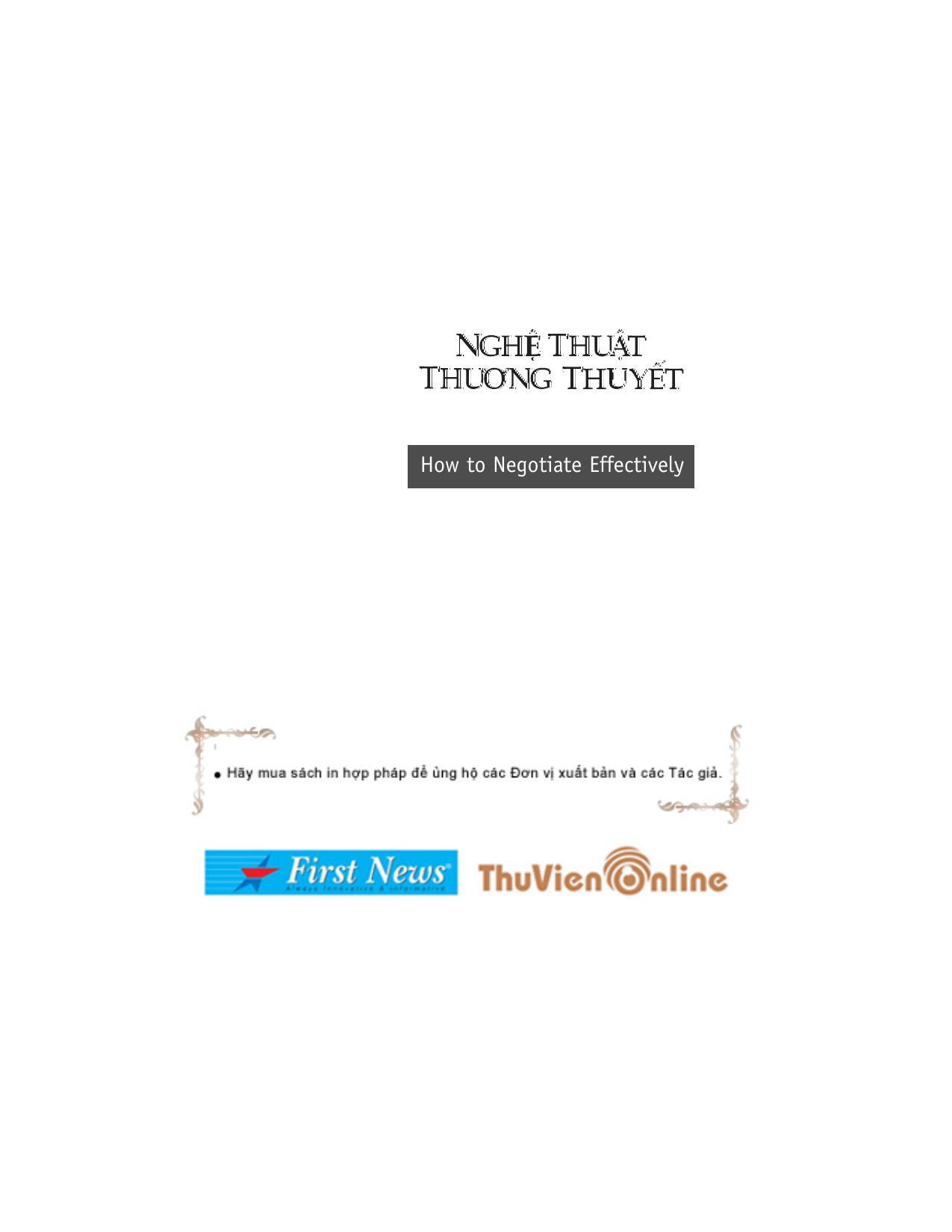 Nghệ Thuật Thương Thuyết