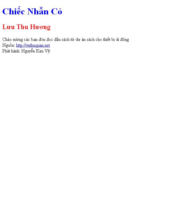 Chiếc Nhẫn Cỏ