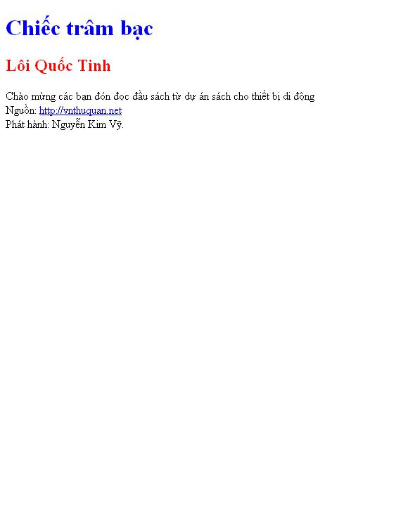Chiếc trâm bạc
