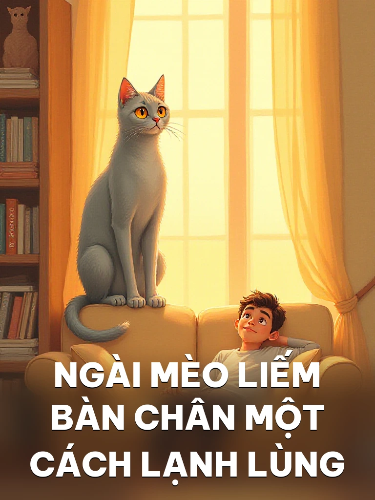 Ngài Mèo Liếm Bàn Chân Một Cách Lạnh Lùng
