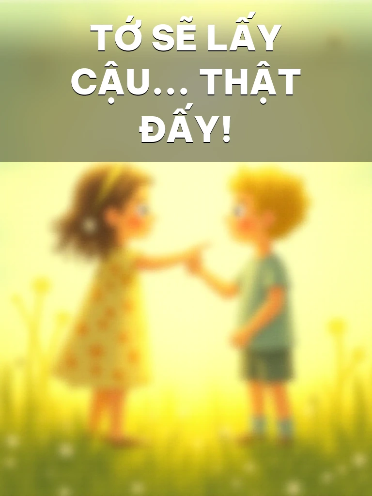 Tớ Sẽ Lấy Cậu... Thật Đấy!