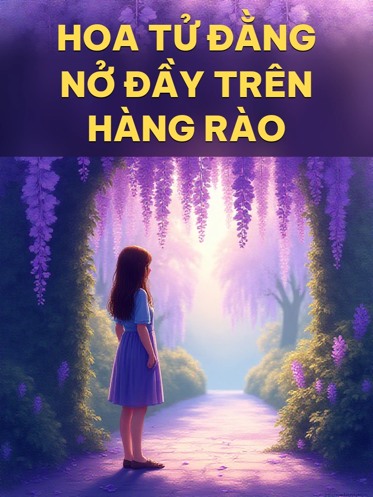 Hoa Tử Đằng Nở Đầy Trên Hàng Rào